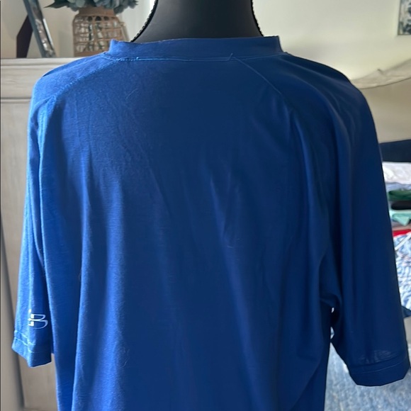 Navy Blue Baseball Flag Men's T-Shirt. Gently worn - Picture 2 of 4